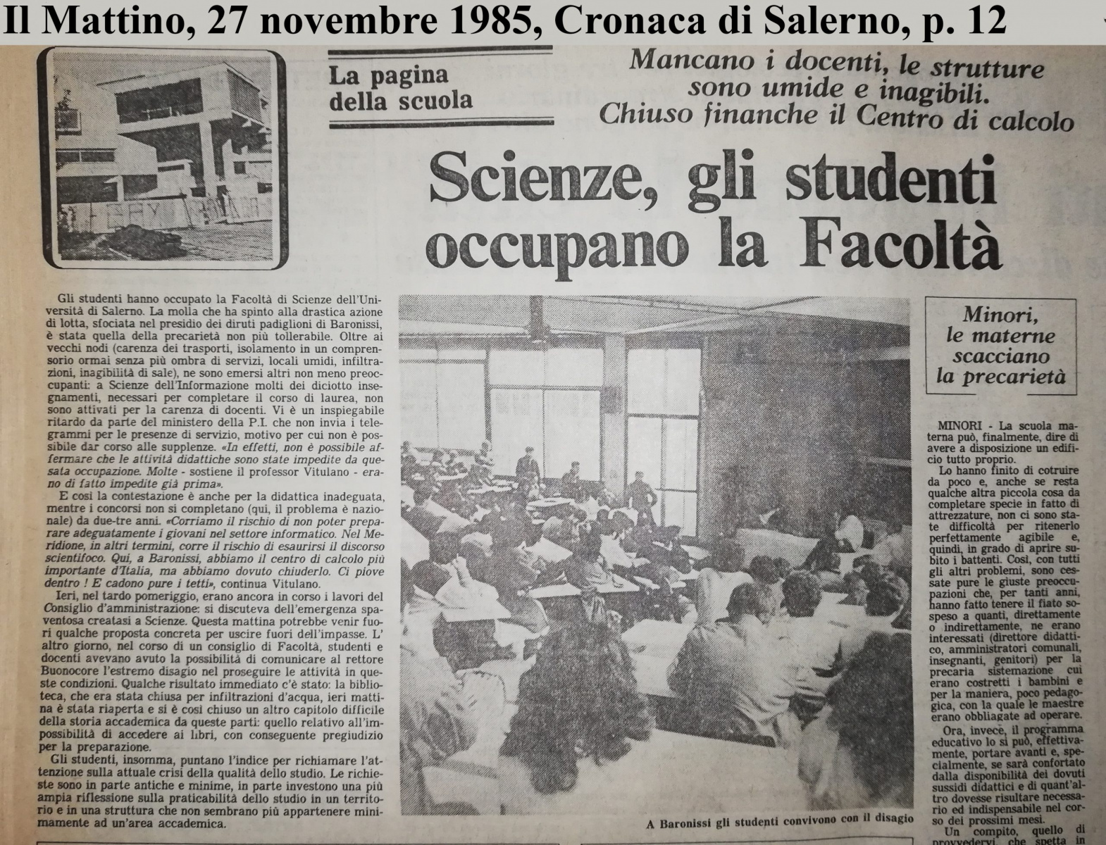 Il Mattino (27-11-1985)