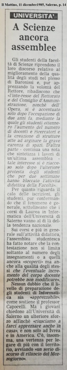 Il Mattino (11-12-1985)